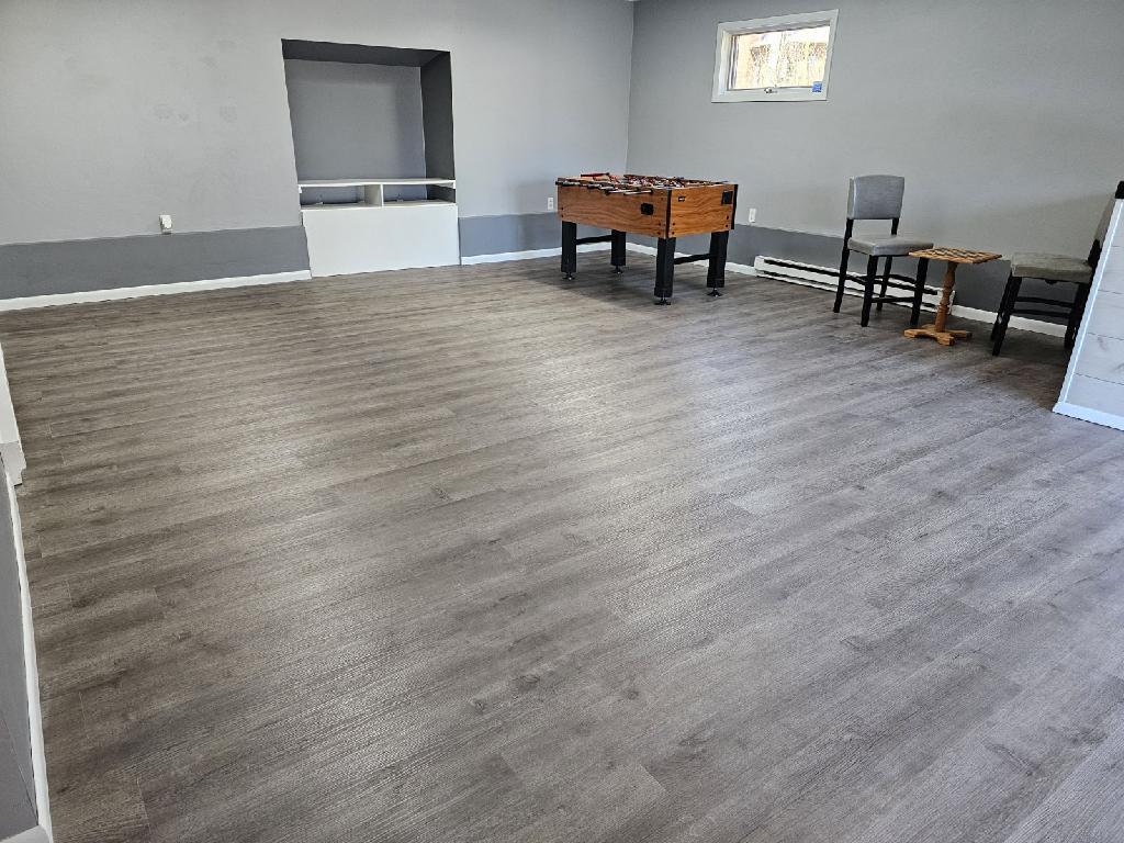 Updated Flooring in Rec Room